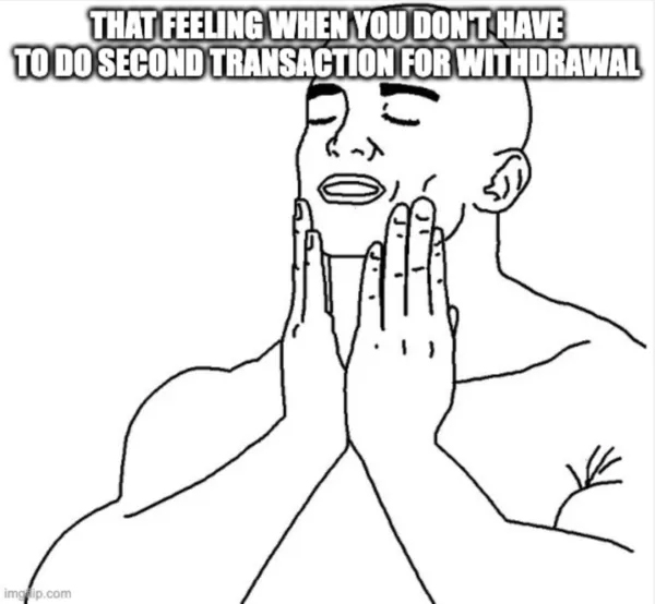 This feature simplifies the process, allowing you to effortlessly withdraw your assets with just a single click.