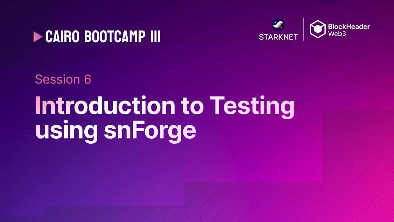 Introduction to Testing on Starknet