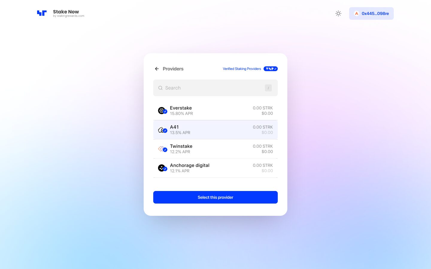 Staking Rewards Step 3