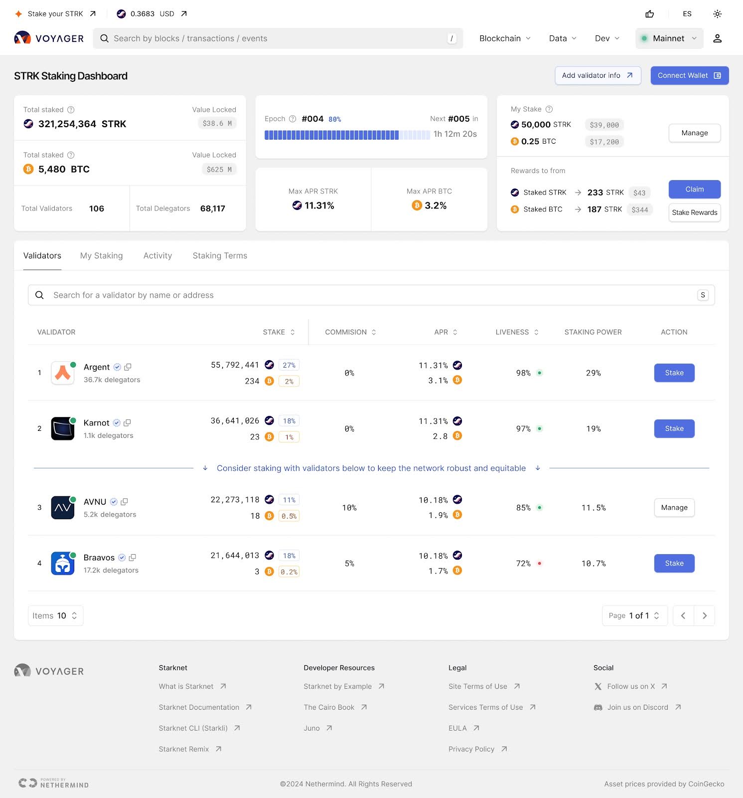 Bitcoin Staking on Starknet: User Guide