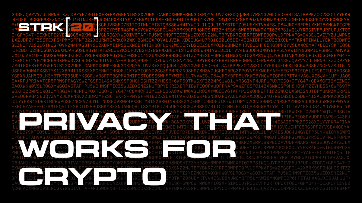 How Crypto approaches privacy today