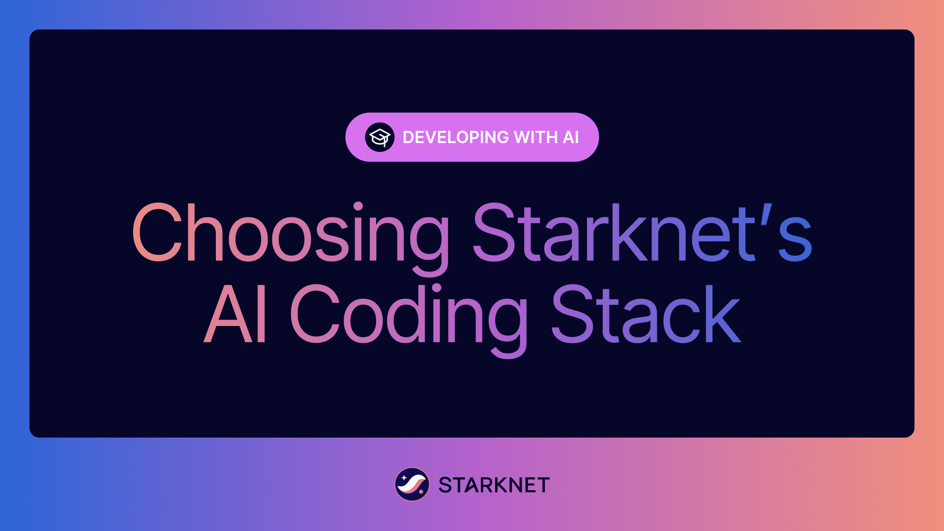 Choosing AI Stack